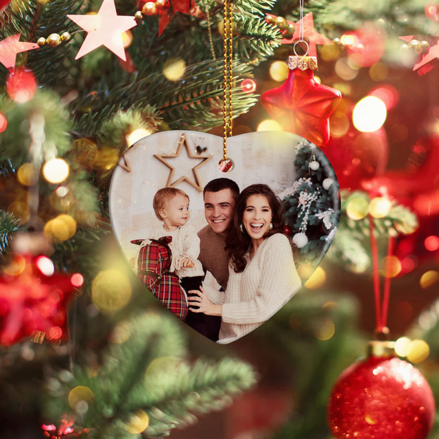 Picture of Photo Ceramics Christmas Ornaments | Family Christmas Tree Decors