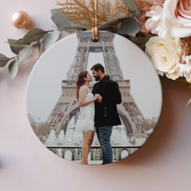 Picture of Photo Ceramics Christmas Ornaments | Family Christmas Tree Decors