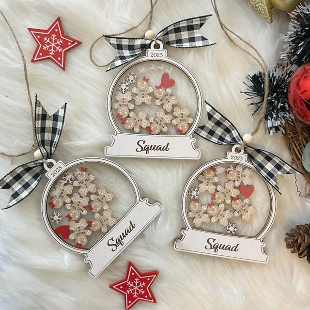 Picture of Personalized Gingerbread Home Christmas Decorations | Custom Home Decorations | 4D Custom Cookie Decorations Gifts for Christmas | Christmas Ornament