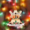 Picture of Custom Resin Christmas Ornament with Names | Elks Family Christmas Tree Ornaments