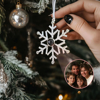 Picture of Personalized Photo Projection Crystal Christmas Ornaments | Christmas Gift | Christmas Ornament