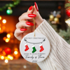 Picture of Family Ceramics Christmas Tree Ornaments | Custom Christmas Tree Photo Ornament | Xmas Home Decoration