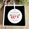 Picture of Family Ceramics Christmas Tree Ornaments | Custom Christmas Tree Photo Ornament | Xmas Home Decoration