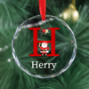 Picture of Custom Christmas Tree Crystal Ornaments with Letter | Custom Christmas Tree Ornament | Best Christmas Gifts for Family