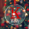 Picture of Custom Christmas Tree Crystal Ornaments with Letter | Custom Christmas Tree Ornament | Best Christmas Gifts for Family