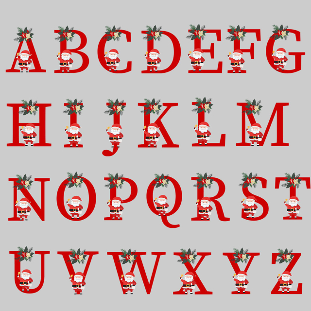 Picture of Custom Christmas Tree Crystal Ornaments with Letter | Custom Christmas Tree Ornament | Best Christmas Gifts for Family