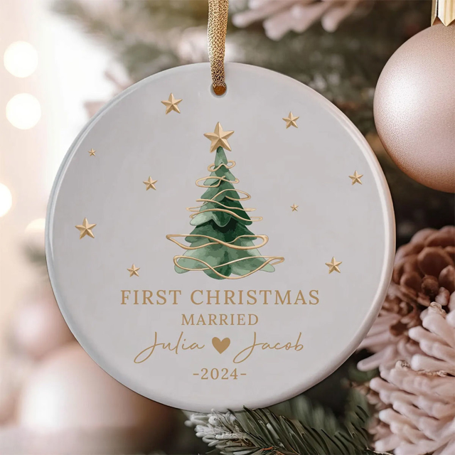 Picture of First Christmas Together | Ceramics Christmas Ornaments | Christmas Tree Decorations