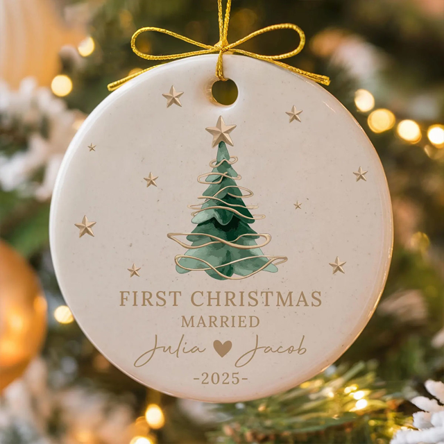 Picture of First Christmas Together | Ceramics Christmas Ornaments | Christmas Tree Decorations