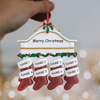 Picture of Custom Resin Christmas Ornament with Names | Family Christmas Stocking Ornaments | Christmas Decorations