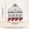 Picture of Custom Resin Christmas Ornament with Names | Family Christmas Stocking Ornaments | Christmas Decorations