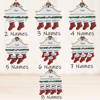 Picture of Custom Resin Christmas Ornament with Names | Family Christmas Stocking Ornaments | Christmas Decorations