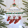 Picture of Custom Resin Christmas Ornament with Names | Family Christmas Stocking Ornaments | Christmas Decorations