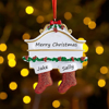 Picture of Custom Resin Christmas Ornament with Names | Family Christmas Stocking Ornaments | Christmas Decorations