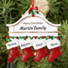 Picture of Custom Resin Christmas Ornament with Names | Family Christmas Stocking Ornaments | Christmas Decorations