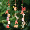 Picture of Custom Christmas Name Letter Ornaments | Stocking Tag for Kids |  Three-dimensional Font | Kids Ornament |Christmas Tags | 3-Piece Set