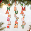 Picture of Custom Christmas Name Letter Ornaments | Stocking Tag for Kids |  Three-dimensional Font | Kids Ornament |Christmas Tags | 3-Piece Set